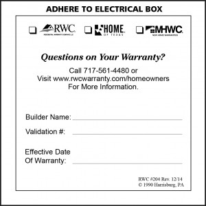 Electrical Box Sticker