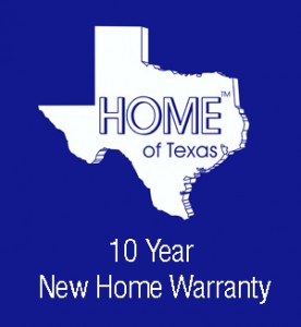 HOME of Texas 10 Year New Home Warranty