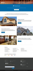 Screen Capture of RWC New Homeowners Website Landing Page