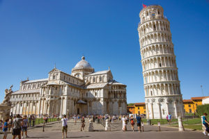 Pisa Leaning tower and Cathedra