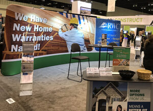 new home warranty booth at IBS show