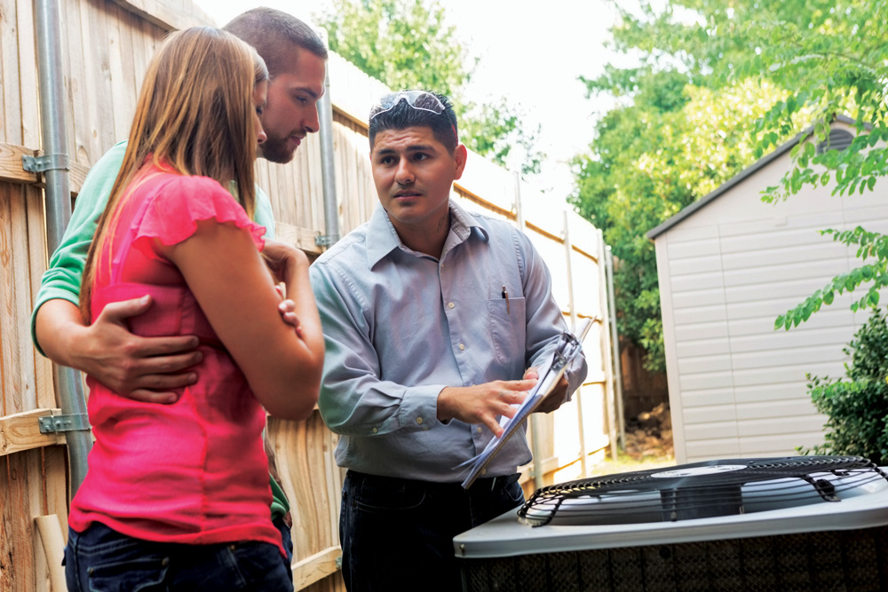 homeowners with AC unit