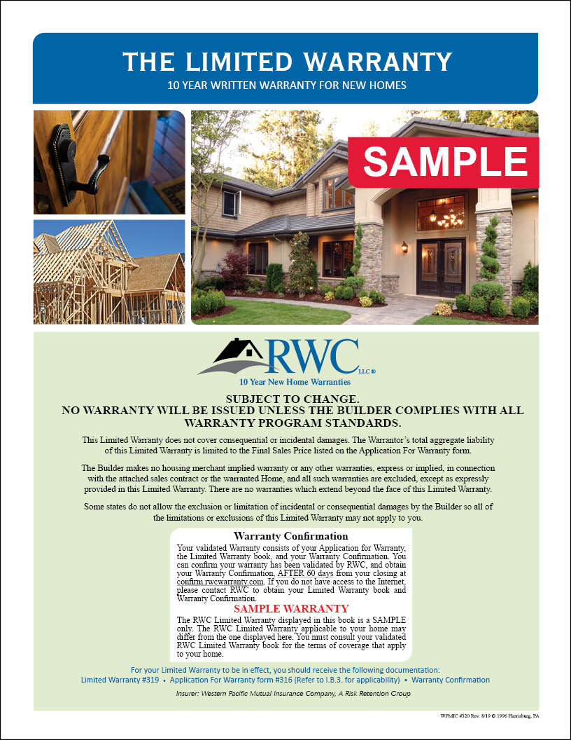 RWC Standard Full Coverage MSD Warranty