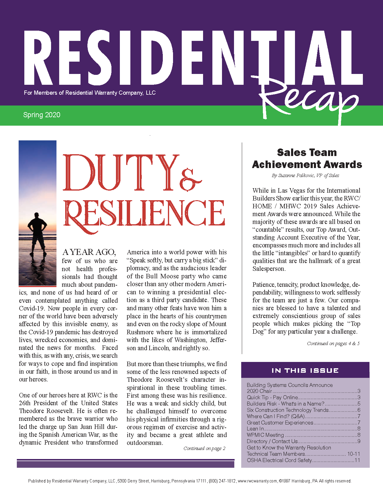 Residential Recap Spring 2020