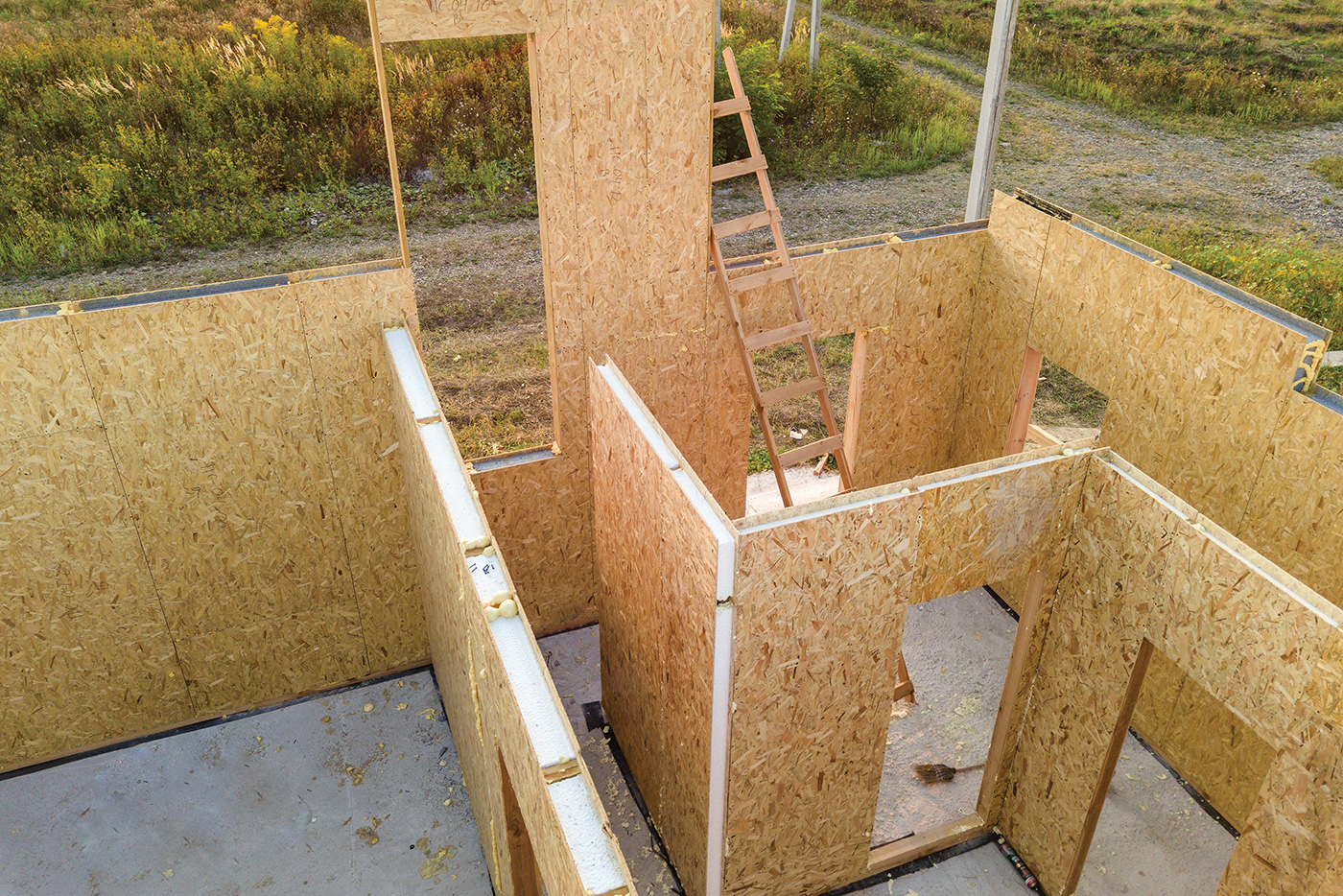Modular home in construction