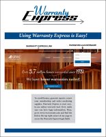 Warranty Express Home Enrollment - RWC