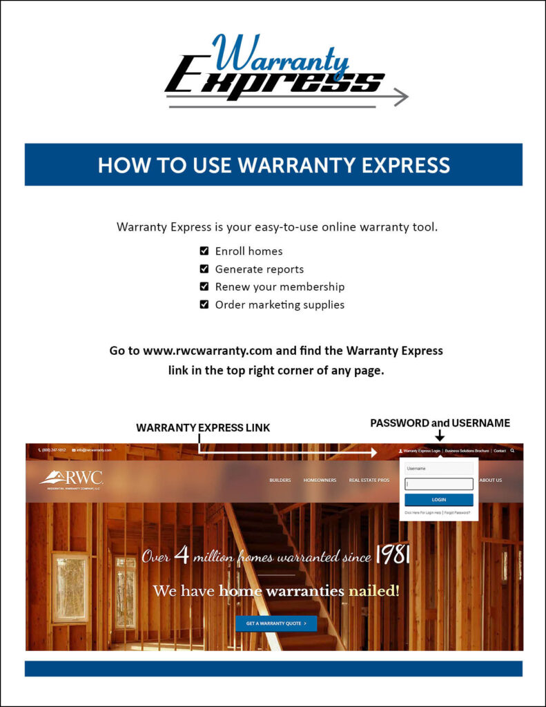 RWC Marketing Enrollment RWC Warranty